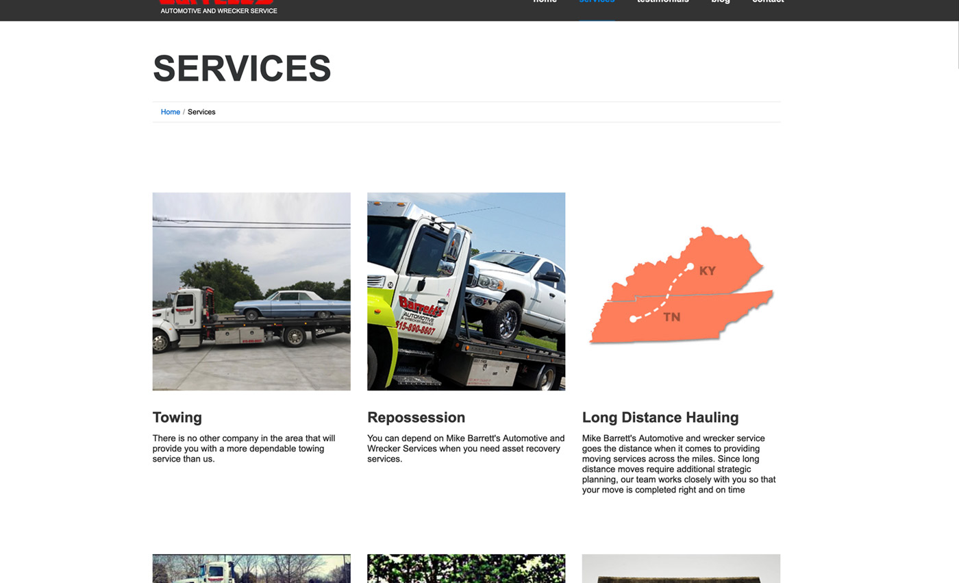 automotive service, wrecker service, Mike Barrett's Automotive and Wrecker Service 3