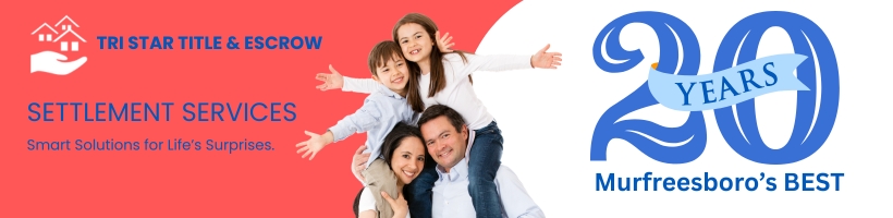 Tri Star Title and Escrow settlement services banner