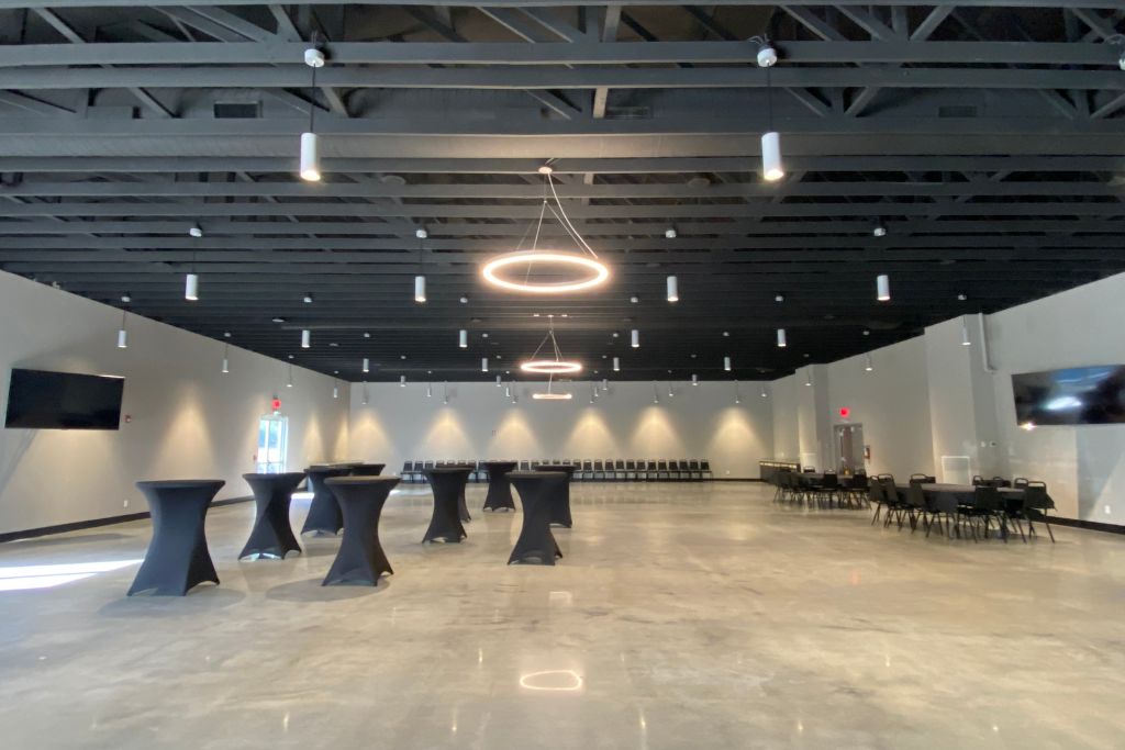 Commercial event space built by Wright Construction